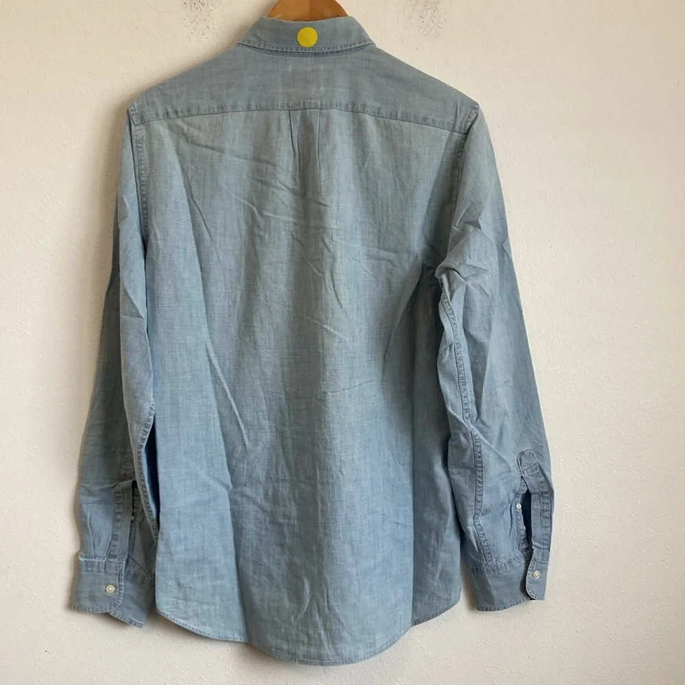 J. Crew Organic Cotton‎ Chambray Shirt - Picture 9 of 11